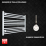 Radiador Toallero Eléctrico Blanco de 1200 mm de Ancho