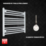 Radiador Toallero Eléctrico Blanco de 900 mm de Ancho