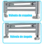 Radiador Toallero Cromado 400mm de Ancho Calefacción Central