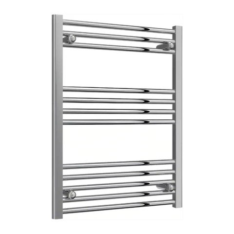 Radiador Toallero Cromado 600mm de Ancho Calefacción Central