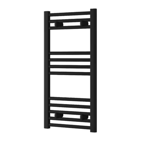 Radiador Toallero Negro 400mm de Ancho Calefacción Central