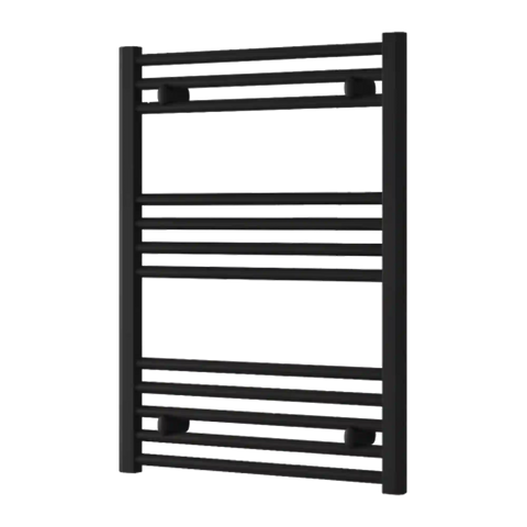 Radiador Toallero Negro 600mm de Ancho Calefacción Central