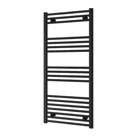 Radiador Toallero Negro 600mm de Ancho Calefacción Central