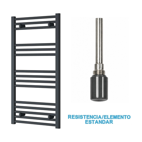 Radiador Toallero Eléctrico Antracita 500mm de Ancho · Precargado