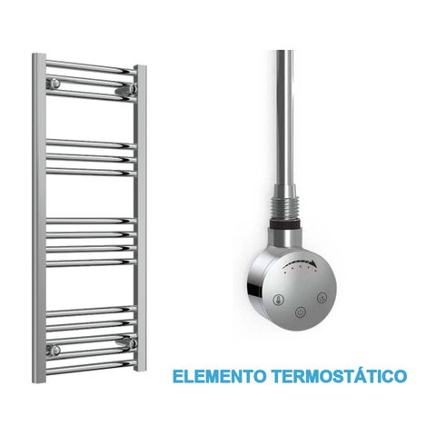 Radiador Toallero Eléctrico Cromado 400mm de Ancho · Precargado