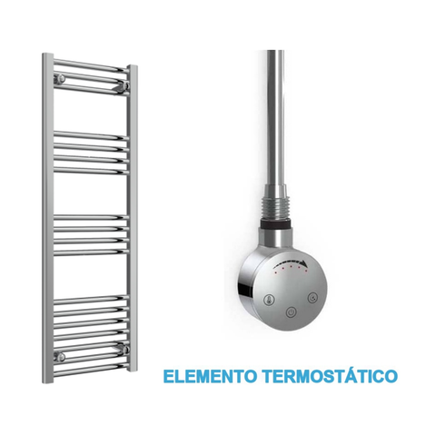 Radiador Toallero Eléctrico Cromado 400mm de Ancho · Precargado