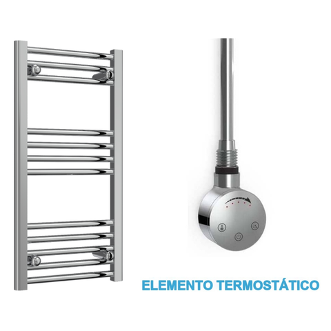 Radiador Toallero Eléctrico Cromado 400mm de Ancho · Precargado