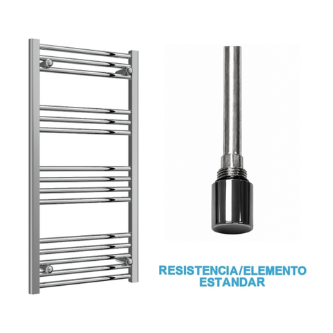 Radiador Toallero Eléctrico Cromado 500mm de Ancho · Precargado
