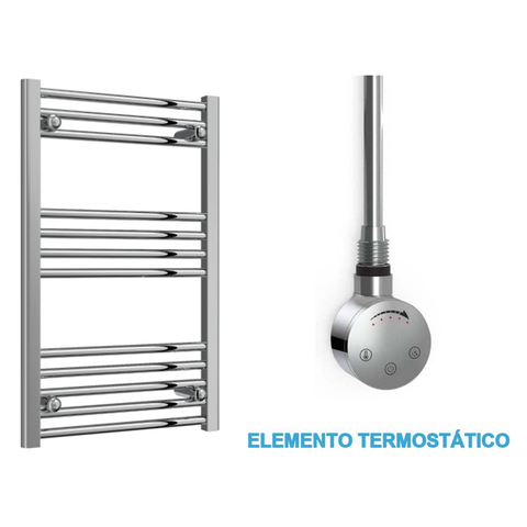 Radiador Toallero Eléctrico Cromado 500mm de Ancho · Precargado