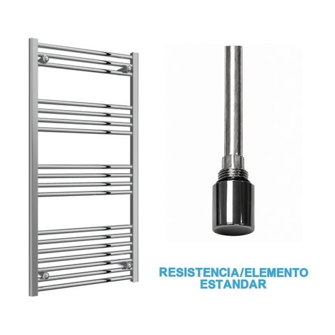 Radiador Toallero Eléctrico Cromado 600mm de Ancho · Precargado