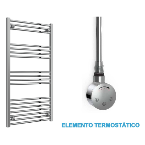 Radiador Toallero Eléctrico Cromado 600mm de Ancho · Precargado