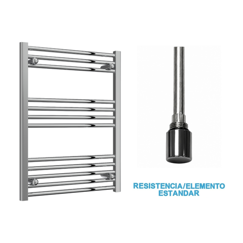 Radiador Toallero Eléctrico Cromado 600mm de Ancho · Precargado