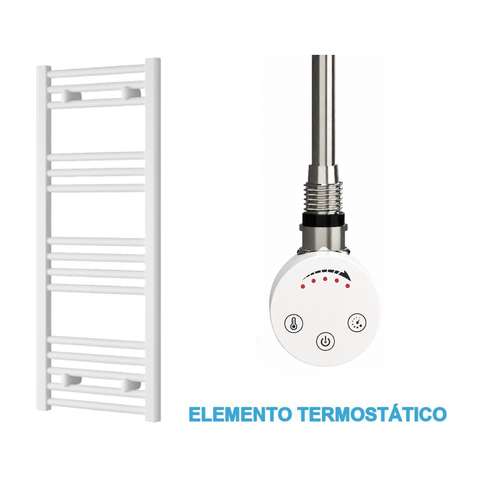 Radiador Toallero Eléctrico Blanco 400mm de Ancho · Precargado