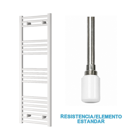 Radiador Toallero Eléctrico Blanco 400mm de Ancho · Precargado