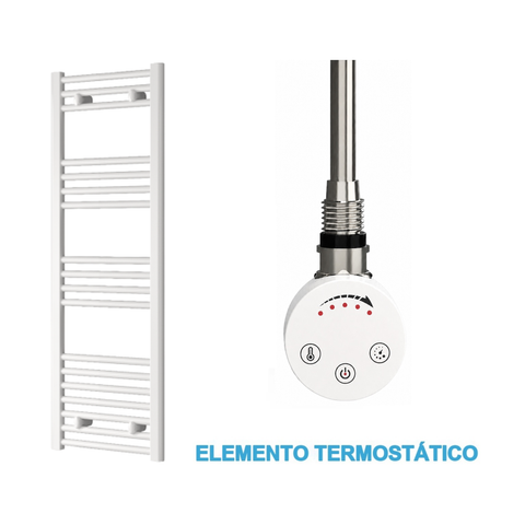 Radiador Toallero Eléctrico Blanco 400mm de Ancho · Precargado