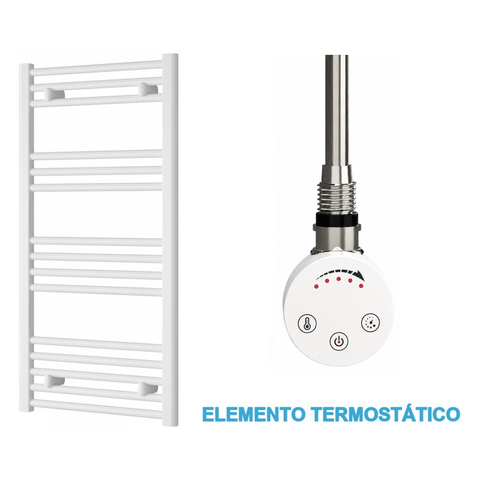 Radiador Toallero Eléctrico Blanco 500mm de Ancho · Precargado
