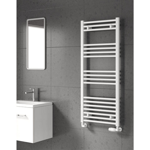 Radiador Toallero Blanco 500mm de Ancho Calefacción Central