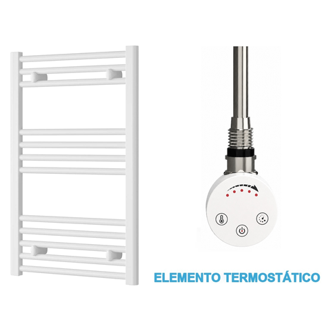 Radiador Toallero Eléctrico Blanco 500mm de Ancho · Precargado