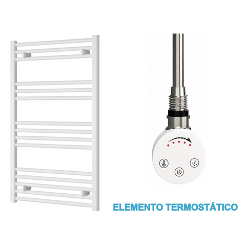 Radiador Toallero Eléctrico Blanco 600mm de Ancho · Precargado