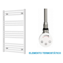 Radiador Toallero Eléctrico Blanco 600mm de Ancho · Precargado