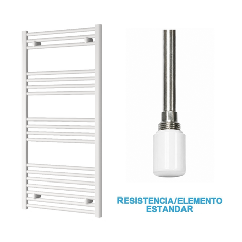 Radiador Toallero Eléctrico Blanco 600mm de Ancho · Precargado