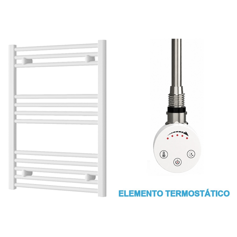 Radiador Toallero Eléctrico Blanco 600mm de Ancho · Precargado