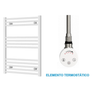 Radiador Toallero Eléctrico Blanco 600mm de Ancho · Precargado
