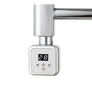 Elemento calefactor digital cromo con termostato y temporizador