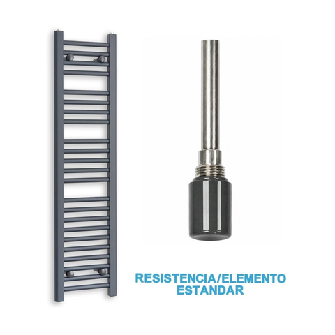 Radiador Toallero Eléctrico Antracita 300mm de Ancho · Precargado