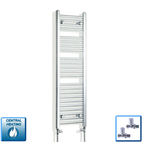 Radiador Toallero Cromado 300mm de Ancho Calefacción Central
