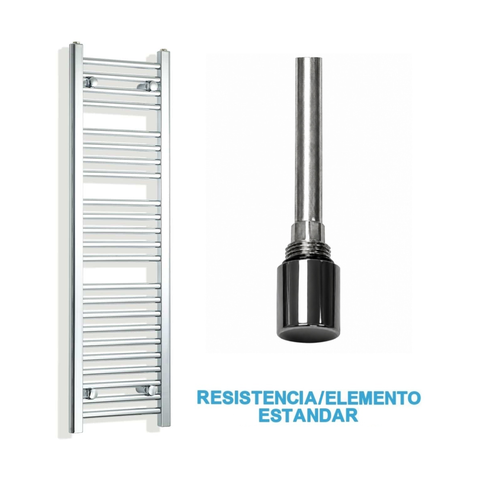 Radiador Toallero Eléctrico Cromado 300mm de Ancho · Precargado