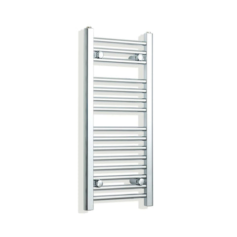 Radiador Toallero Cromado 300mm de Ancho Calefacción Central