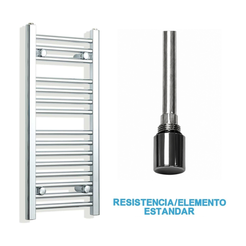Radiador Toallero Eléctrico Cromado 300mm de Ancho · Precargado