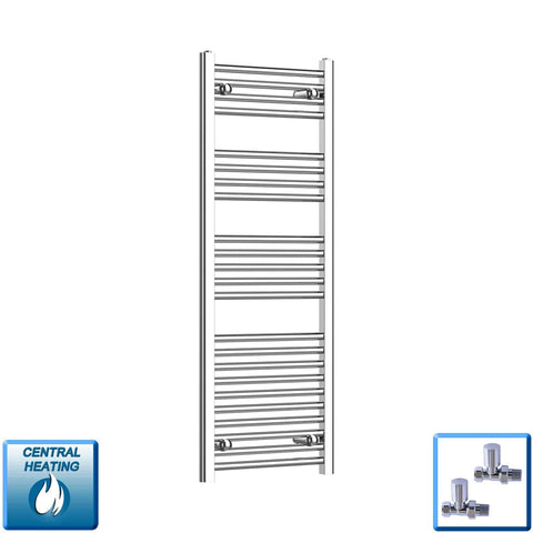 Radiador Toallero Cromado 500mm de Ancho Calefacción Central