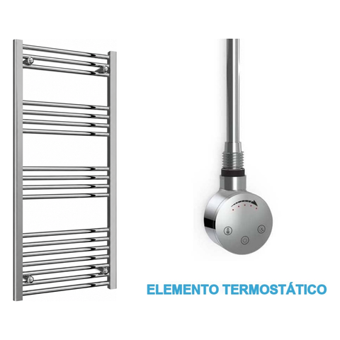 Radiador Toallero Eléctrico Cromado 500mm de Ancho · Precargado