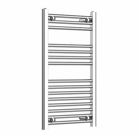 Radiador Toallero Cromado 500mm de Ancho Calefacción Central