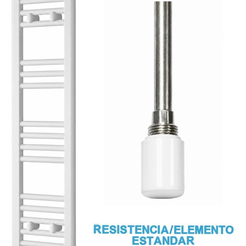 Radiador Toallero Eléctrico Blanco 300mm de Ancho · Precargado