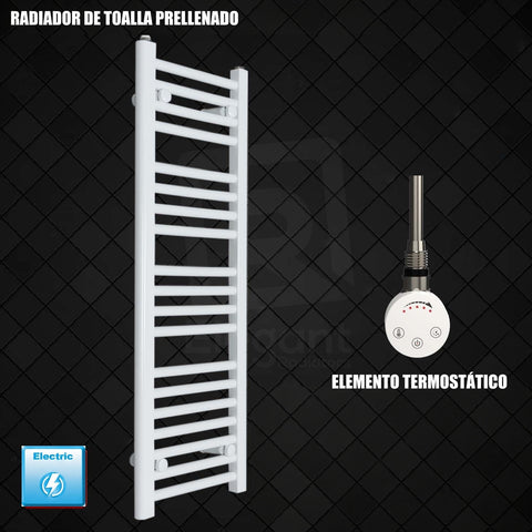 Radiador Toallero Eléctrico Blanco de 400 mm de Ancho