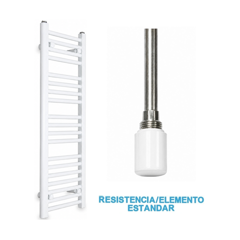 Radiador Toallero Eléctrico Blanco 300mm de Ancho · Precargado