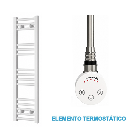 Radiador Toallero Eléctrico Blanco 300mm de Ancho · Precargado