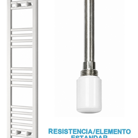 Radiador Toallero Eléctrico Blanco 300mm de Ancho · Precargado