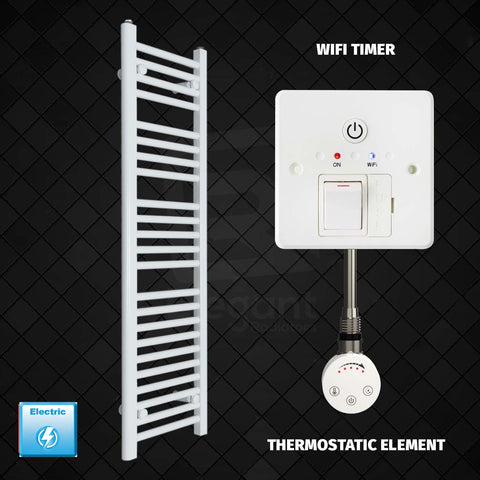 Radiador Toallero Eléctrico Blanco de 300 mm de Ancho