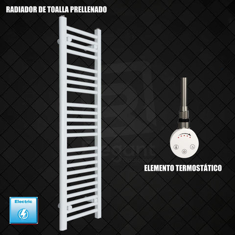 Radiador Toallero Eléctrico Blanco de 400 mm de Ancho