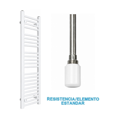 Radiador Toallero Eléctrico Blanco 300mm de Ancho · Precargado