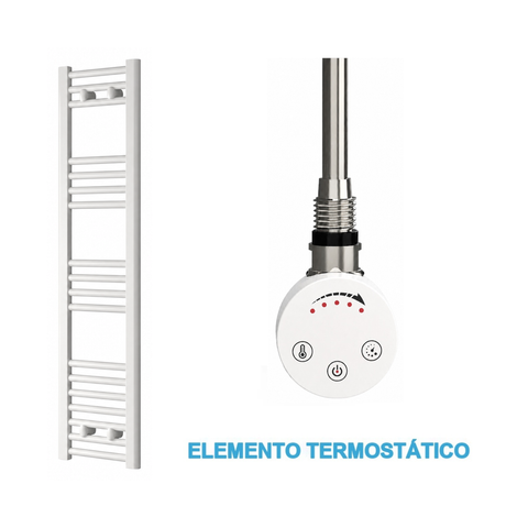 Radiador Toallero Eléctrico Blanco 300mm de Ancho · Precargado