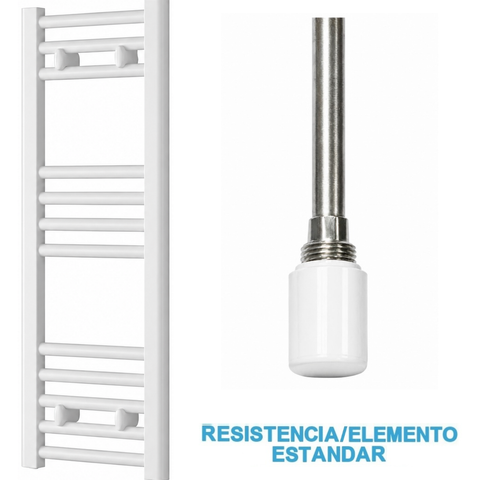 Radiador Toallero Eléctrico Blanco 300mm de Ancho · Precargado