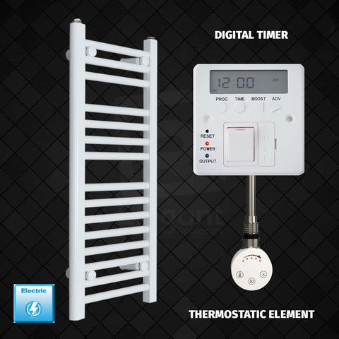 Radiador Toallero Eléctrico Blanco de 300 mm de Ancho