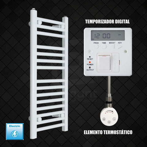 Radiador Toallero Eléctrico Blanco de 400 mm de Ancho