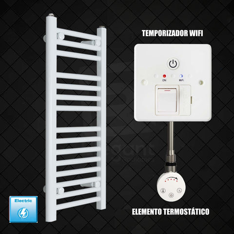 Radiador Toallero Eléctrico Blanco de 400 mm de Ancho