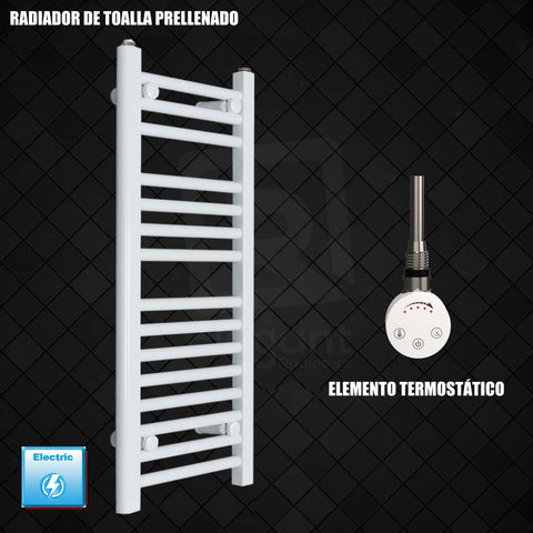 Radiador Toallero Eléctrico Blanco de 400 mm de Ancho